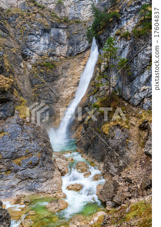 Pollat Gorge waterfall in Neuschwanstein - Germany 17604837