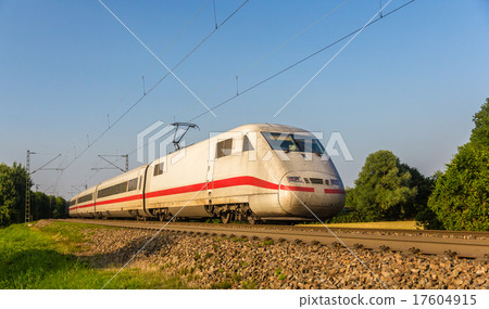 Intercity Express train in Offenburg, Germany Intercity Express train in Offenburg, Germany 17604915