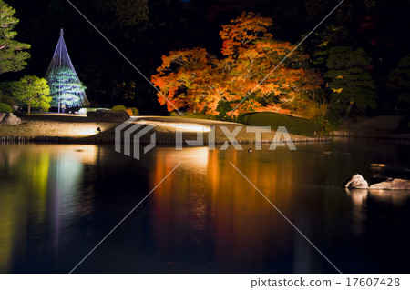 Rikuen park lighting up 17607428