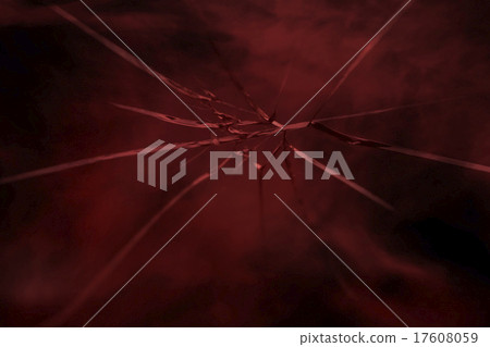 broken red glass broken red glass 17608059