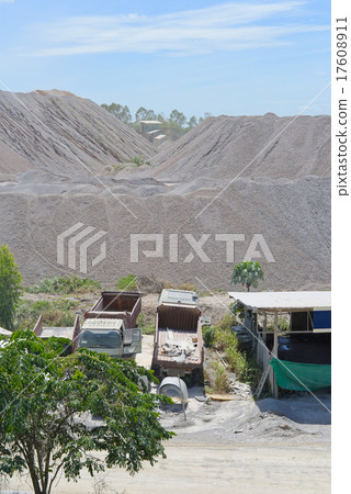 Limestone stockpile Limestone stockpile 17608911