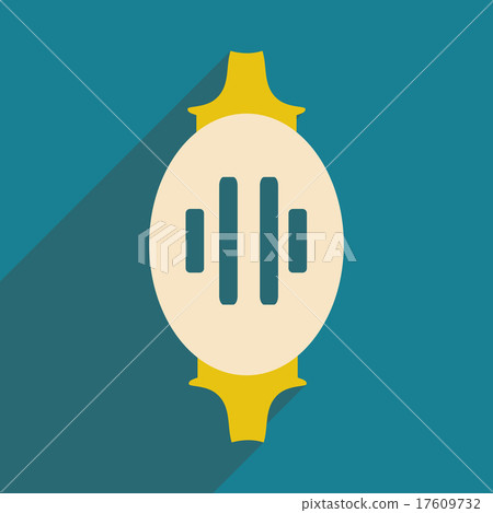Flat with shadow icon and mobile application 17609732