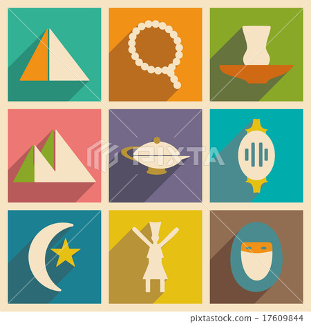 Flat with shadow concept and mobile application 17609844