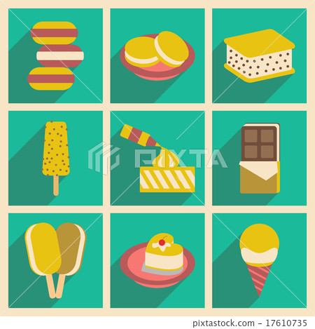 Flat with shadow concept and mobile application Flat with shadow concept and mobile application 17610735