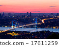 Istanbul Bosporus Bridge on sunset 17611259