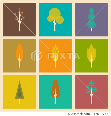 Flat with shadow concept and mobile application 17611745