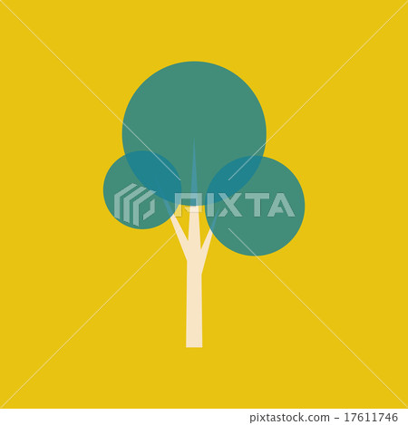 Flat with shadow icon and mobile application tree Flat with shadow icon and mobile application tree 17611746