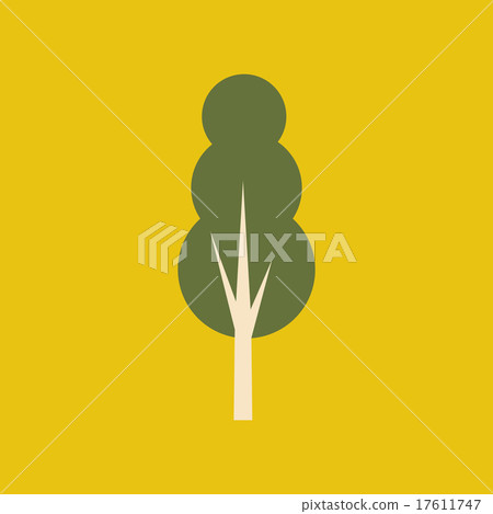 Flat with shadow icon and mobile application tree Flat with shadow icon and mobile application tree 17611747