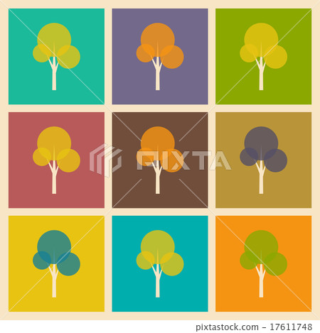 Flat with shadow concept and mobile application 17611748