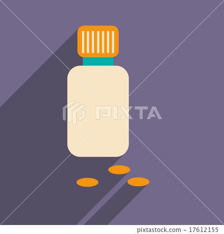 Flat with shadow icon and mobile application 17612155