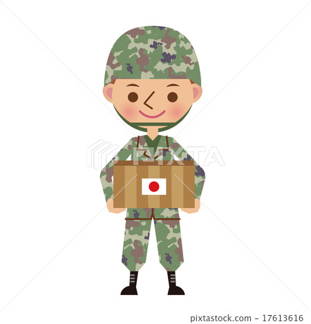 Japanese Self-Defense Force with relief supplies 17613616