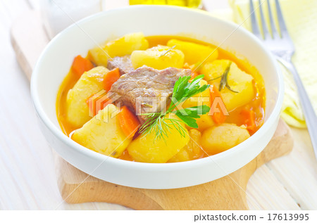 potato with sauce and meat potato with sauce and meat 17613995