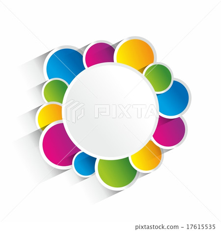 Creative circles background vector illustration 17615535