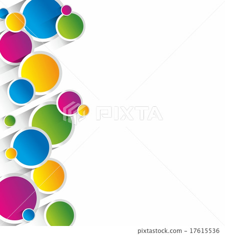 Creative circles background vector illustration 17615536