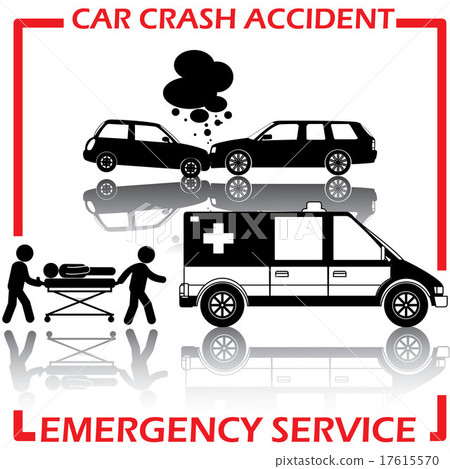 Shape car crash and emergency service Shape car crash and emergency service 17615570