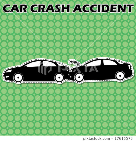 shape car icons, two cars back rear crashed shape car icons, two cars back rear crashed 17615573