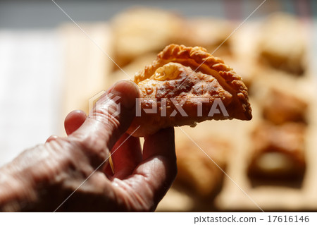 Phyllo cheese patties 17616146
