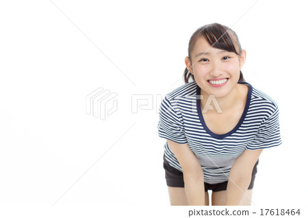 健康可愛的學校女孩 健康可愛的學校女孩 17618464