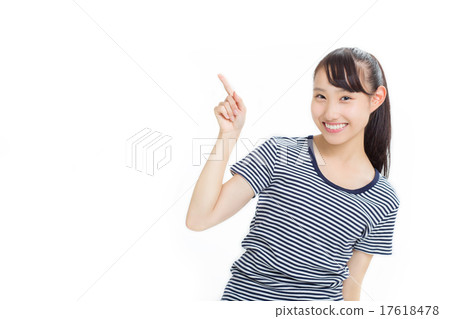 Healthy cute school girls 17618478