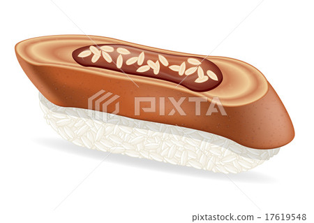 sushi with eel vector illustration 17619548