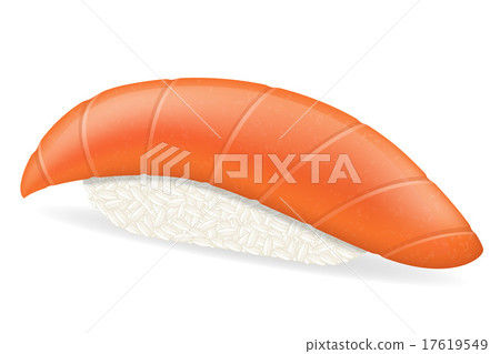sushi with salmon vector illustration 17619549