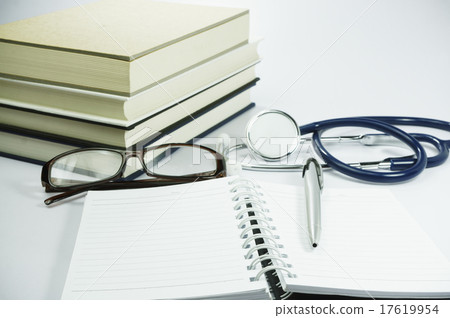 Book, Stethoscope and Glasses - Conceptual 17619954