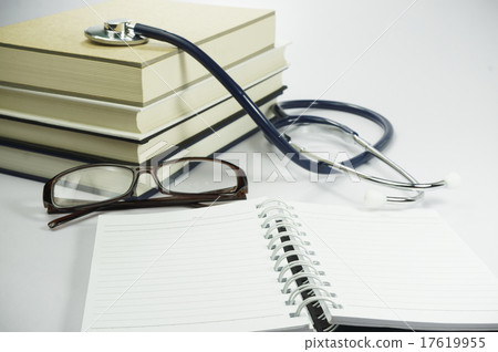 Book, Stethoscope and Glasses - Conceptual 17619955