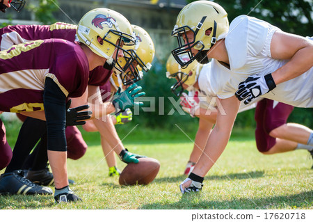 American football game - attack in progress American football game - attack in progress 17620718