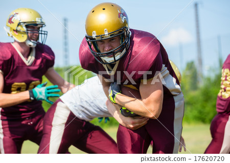 Defense after pass at American Football Game Defense after pass at American Football Game 17620720