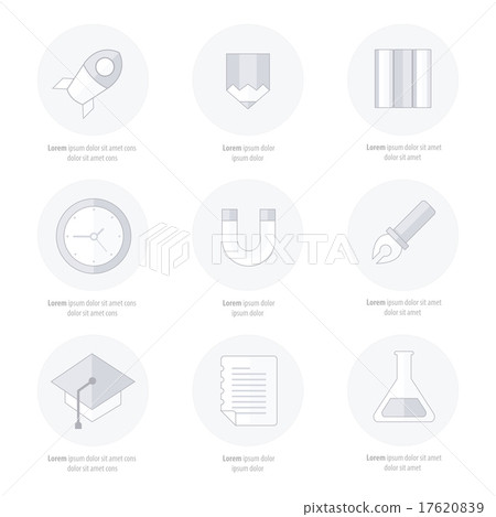 school Web icons set line icons style school Web icons set line icons style 17620839