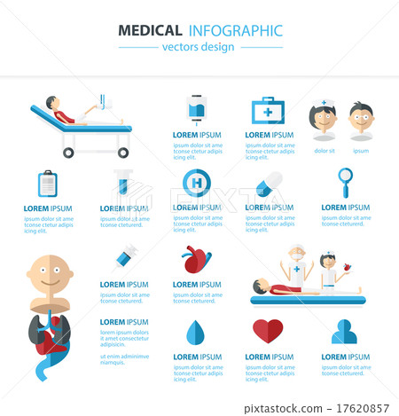 Vector Medical and health Infographics concept - Stock Illustration ...