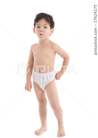 Cute asian child in underpants Cute asian child in underpants 17624275
