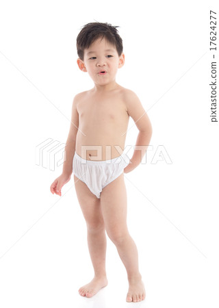 Cute asian child in underpants Cute asian child in underpants 17624277