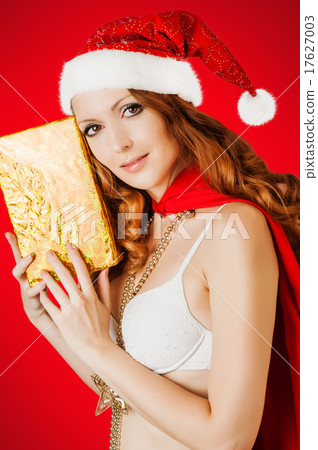 Beautiful santa claus woman Beautiful santa claus woman 17627003