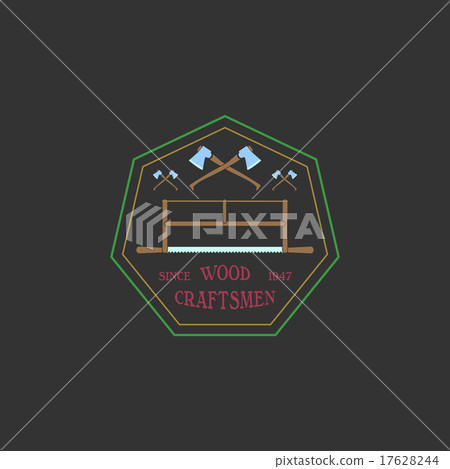 Logotype set for construction and carpentry Logotype set for construction and carpentry 17628244