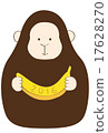 New Year card illustration monkey 2016 17628270