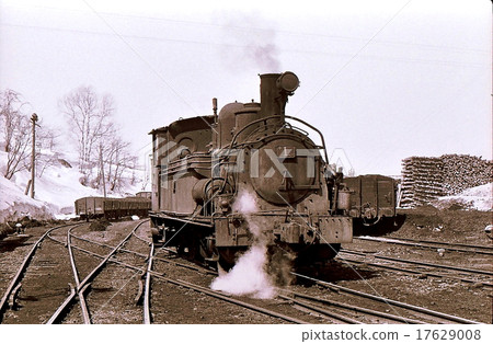 Steam Locomotive Of Hokkaido Budo Coal Mine Stock Photo