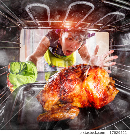 Funny Housewife perplexed and angry. Loser is destiny! 17629321