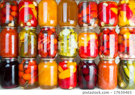 Preserved vegetables and food ingredients set  17630465
