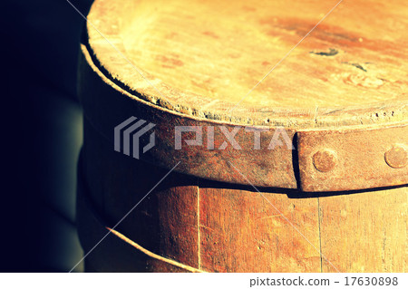 Vintage photo of wooden barrel Vintage photo of wooden barrel 17630898