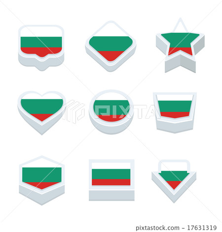 bulgaria flags icons and button set nine styles bulgaria flags icons and button set nine styles 17631319