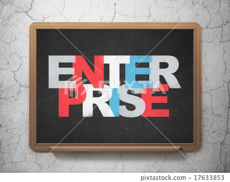 Finance concept: Enterprise on School Board 17633853