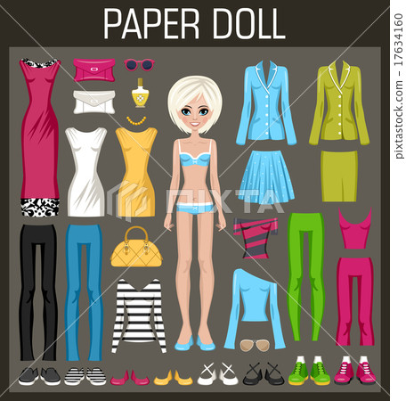 paper doll with dress