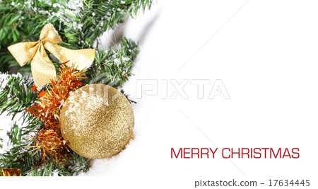 Christmas ball on new year tree Christmas ball on new year tree 17634445
