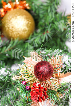 Christmas ball on new year tree Christmas ball on new year tree 17634450