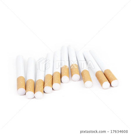 Cigarettes on white Cigarettes on white 17634608