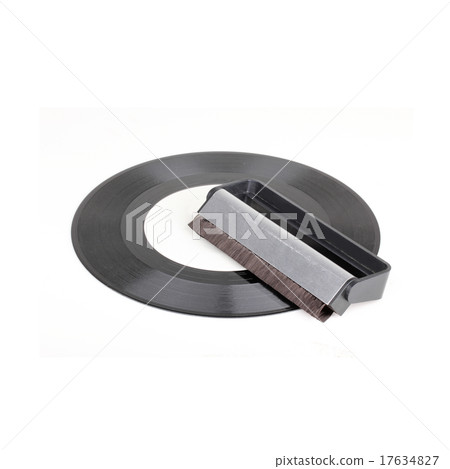 Record cleaner on vinyl disk 17634827