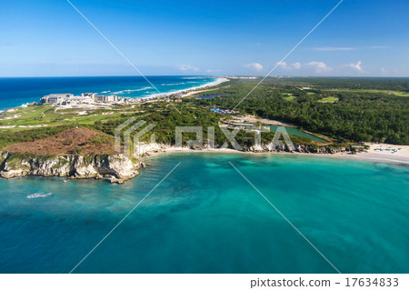 Aerial view of Macao beach Aerial view of Macao beach 17634833