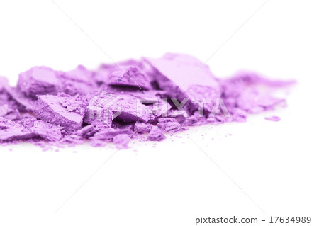 Crushed eyeshadows on white background Crushed eyeshadows on white background 17634989