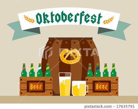 Oktoberfest celebration vector background poster 17635791